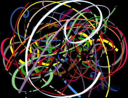 混乱的油漆线条PS笔刷下载-玩吧资源站