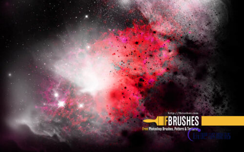 浩瀚宇宙星空、梦幻银河系Photoshop笔刷素材下载-玩吧资源站