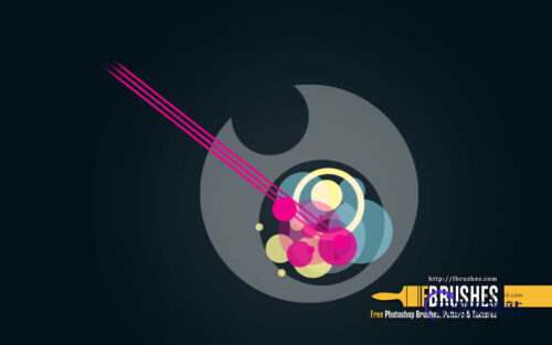 时尚科技元素图形Photoshop笔刷下载-玩吧资源站