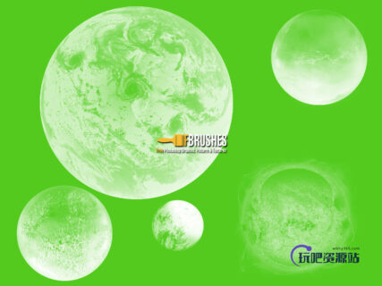 超大行星、星球Photoshop宇宙笔刷下载-玩吧资源站