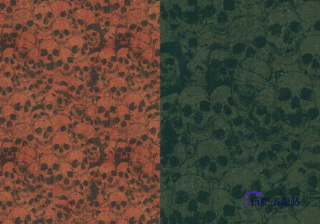 恐怖骷髅头Photoshop填充图案底纹素材 Patterns 下载-玩吧资源站