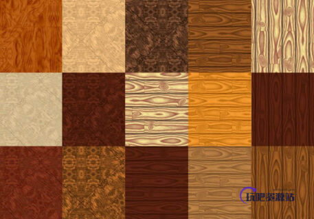 仿真的木头纹理图案Photoshop填充图案底纹素材.pat 免费下载-玩吧资源站