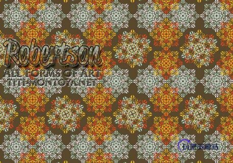 复古秋天花纹图案Photoshop填充印花底纹pat-玩吧资源站