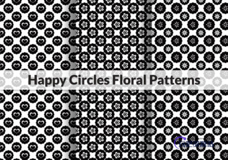 漂亮的小花纹、印花图案Photoshop填充素材下载-玩吧资源站