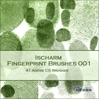 真实的手指指纹Photoshop笔刷素材下载-玩吧资源站