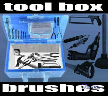 五金工具PS笔刷-玩吧资源站