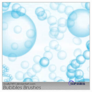 泡泡、气泡PS笔刷下载-玩吧资源站
