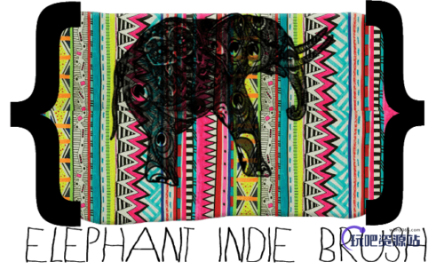 非主流涂鸦大象PS笔刷下载-玩吧资源站