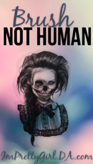 非主流骷髅头女孩PS笔刷下载-玩吧资源站