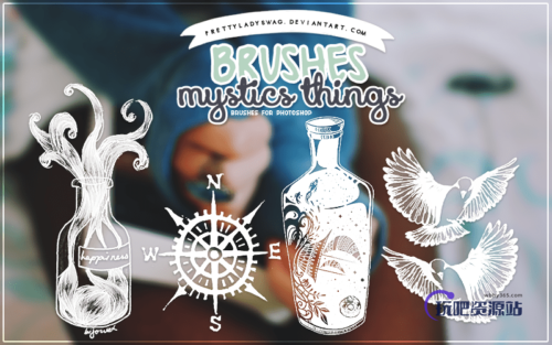 时尚照片美图饰品PS笔刷下载-玩吧资源站