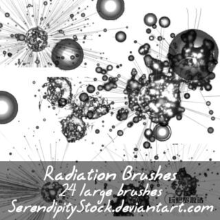 辐射球效果Photoshop笔刷素材-玩吧资源站