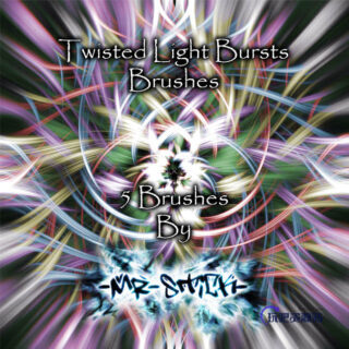 酷炫光影脉冲Photoshop笔刷素材下载-玩吧资源站