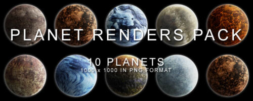 10种不同效果的星球PS笔刷素材（PNG透明格式）#.2-玩吧资源站