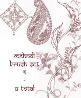 民族经典手绘图案Photoshop笔刷下载-玩吧资源站