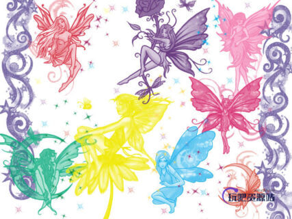 性感的小妖精、小精灵Photoshop笔刷下载-玩吧资源站