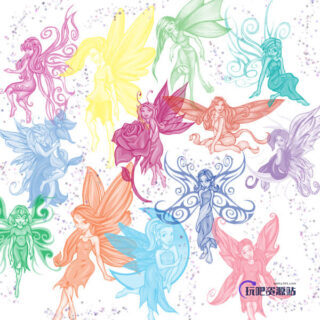 漂亮的小妖精、精灵PS笔刷素材下载-玩吧资源站