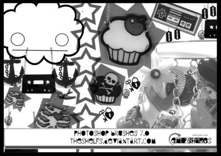 DIY照片装扮饰品PS美图笔刷-玩吧资源站