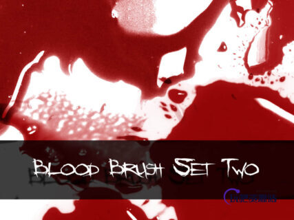 真是的血液涂抹痕迹PS笔刷下载-玩吧资源站