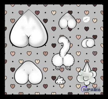 怪异又可爱的卡通饰品Photoshop笔刷下载-玩吧资源站