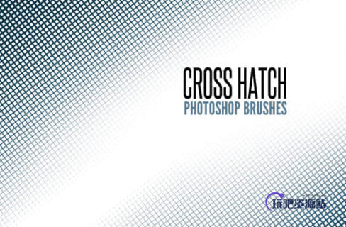 简单的网格背景Photoshop笔刷下载-玩吧资源站