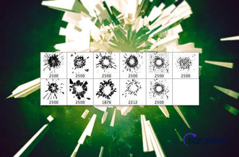 3D爆炸效果Photoshop笔刷-玩吧资源站