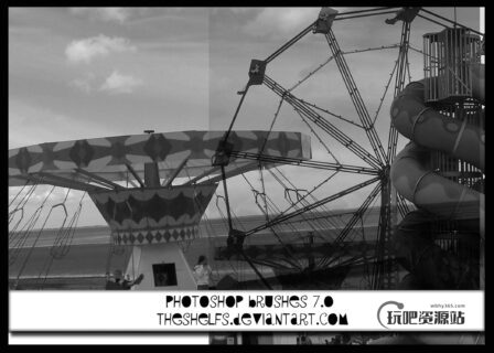 游乐场环境Photoshop背景笔刷-玩吧资源站