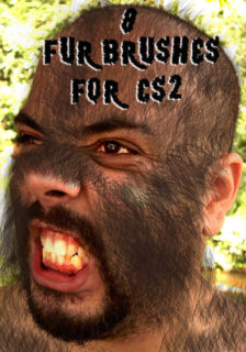 真实的自然人体毛发、绒毛画笔Photoshop笔刷-玩吧资源站