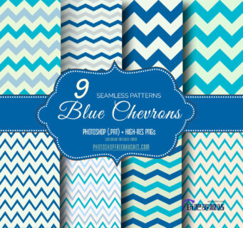 9种文艺范波浪锯齿线PS填充素材下载-玩吧资源站