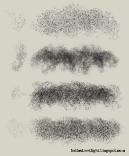 4种免费痕迹、污渍效果纹理PS笔刷下载-玩吧资源站