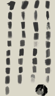 水墨、颜料划痕Photoshop笔触笔刷-玩吧资源站