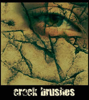 简单地面裂痕PS笔刷-玩吧资源站