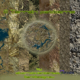 8种土壤、地形纹理Photoshop填充素材下载-玩吧资源站