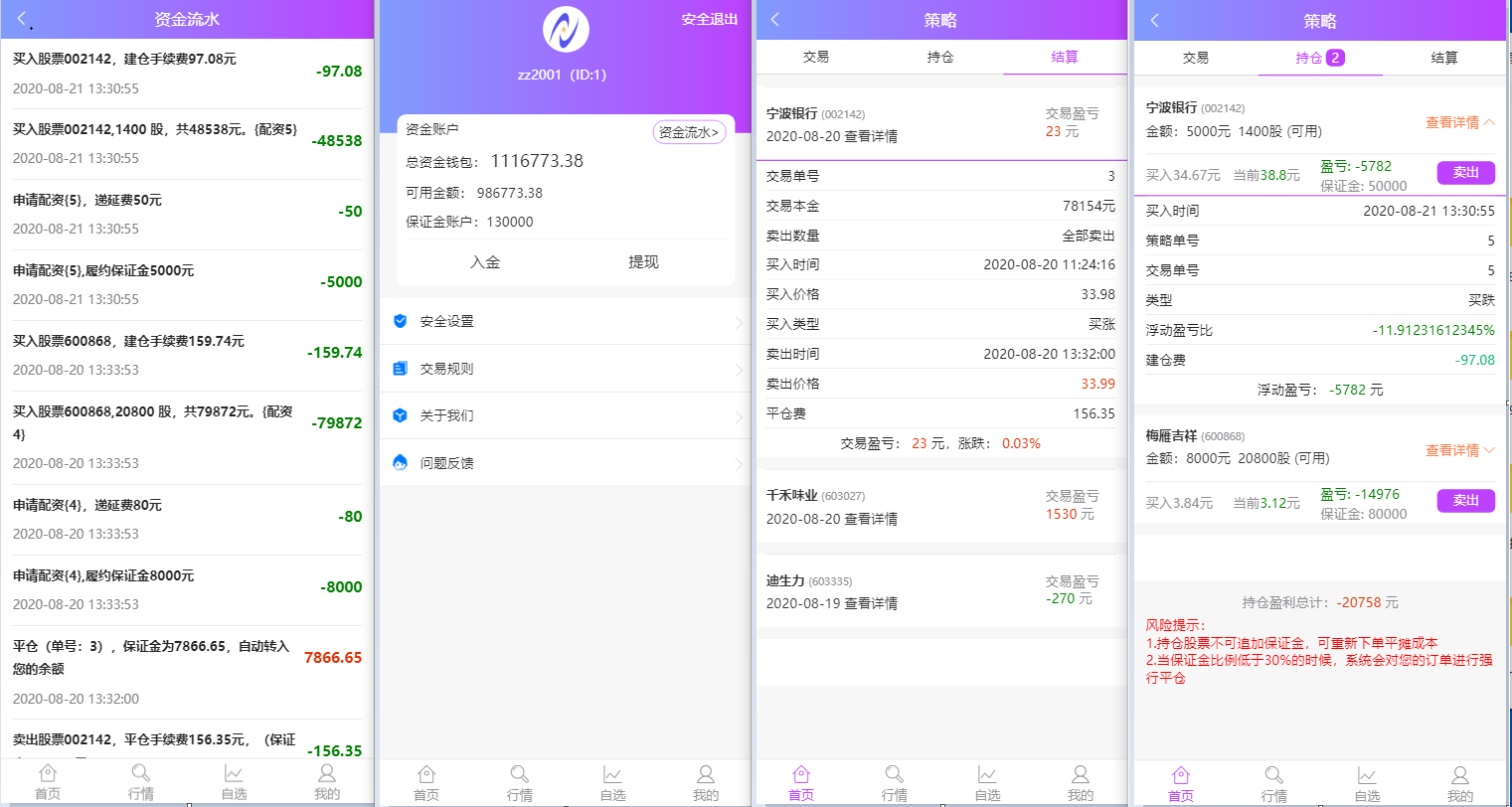 A1542单手机版双融/金融系统带静态推广官网