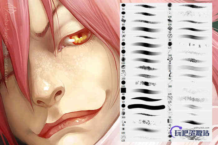 我的CG创作艺术绘画Photoshop笔刷素材包下载