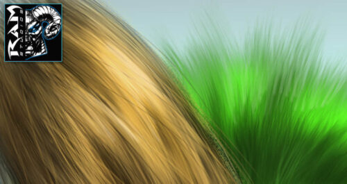 手绘头发、毛发Photoshop笔刷素材-玩吧资源站