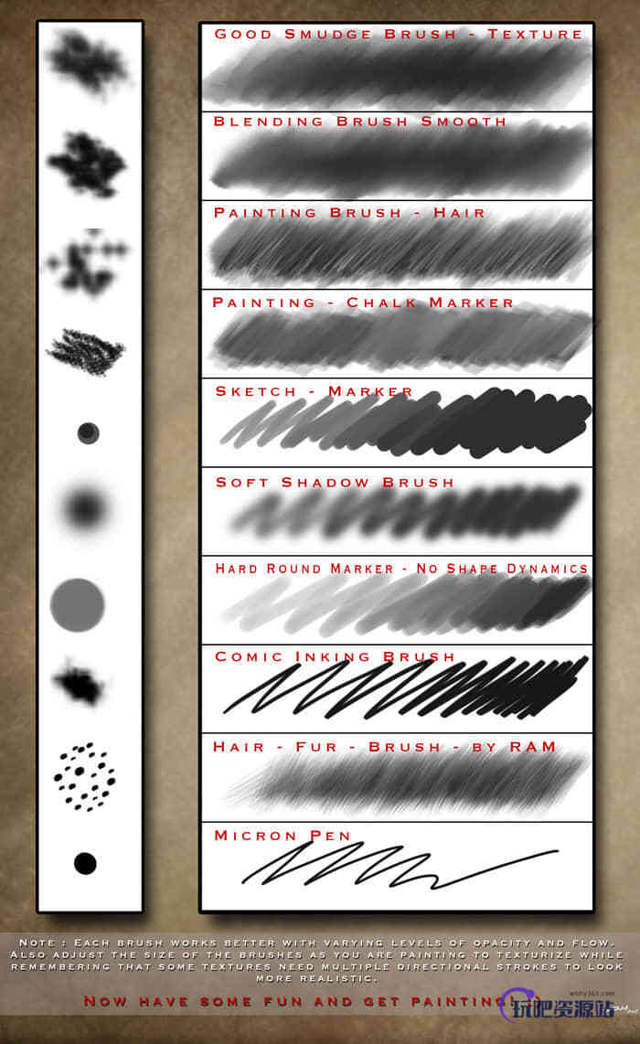 10种专业级Photoshop CC笔触笔刷下载