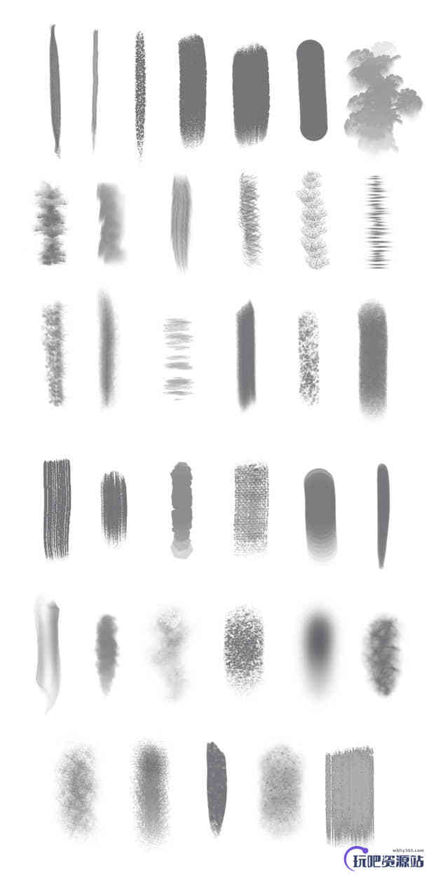 40种有用的Photoshop笔刷画笔类笔刷