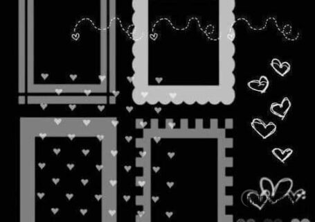 韩国美图素材卡通边框饰品PS笔刷-玩吧资源站