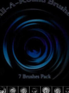 水滴与水波纹荡漾Photoshop笔刷素材-玩吧资源站