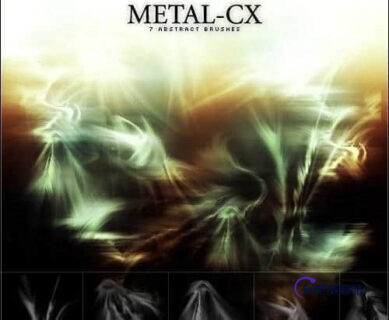 抽象光影特效Photoshop笔刷素材-玩吧资源站