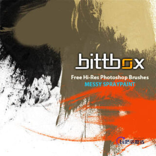 毛刷、刷子涂痕PS笔刷素材-玩吧资源站