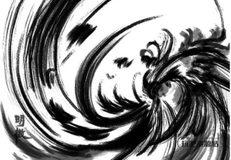 漩涡涂鸦水墨刷子痕迹Photoshop笔刷-玩吧资源站