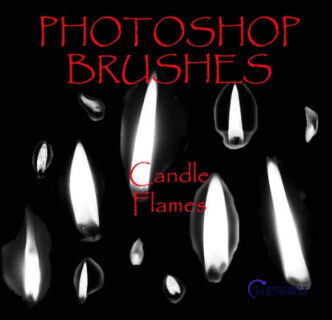 火光、烛光、烛火Photoshop蜡烛笔刷-玩吧资源站