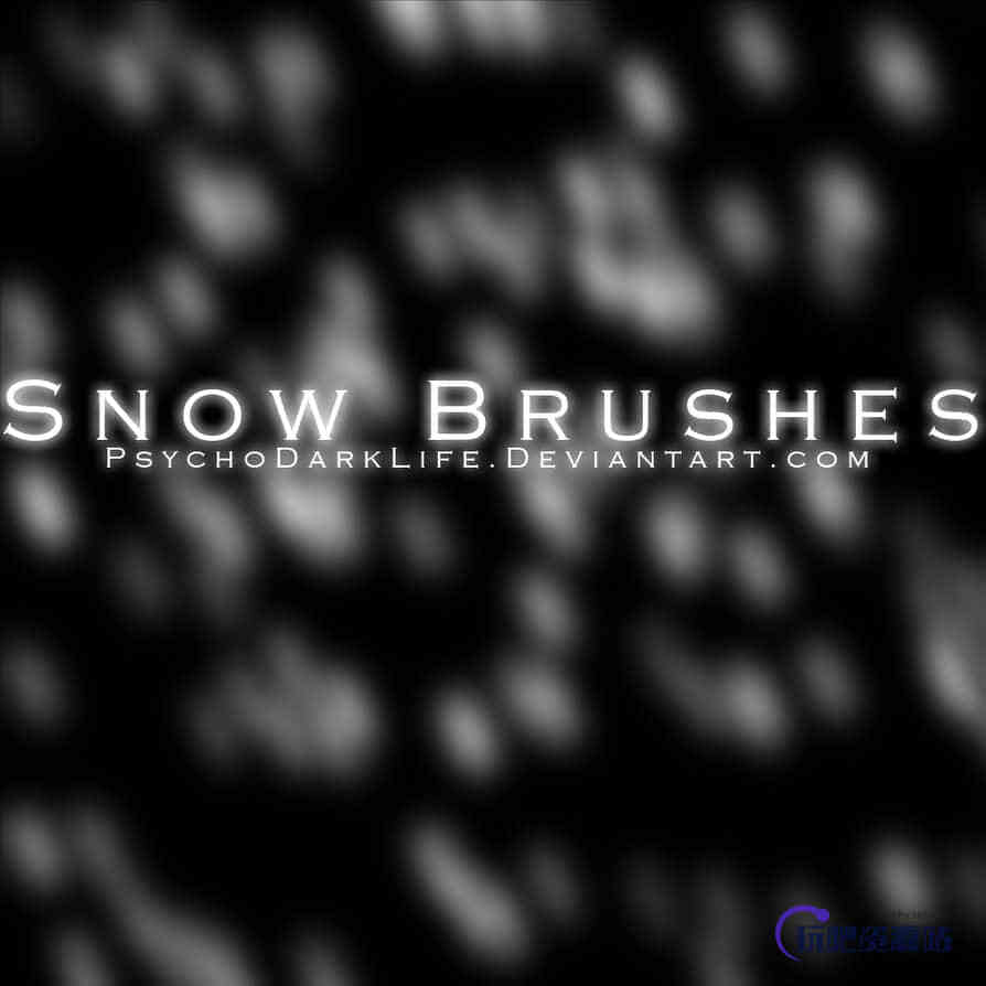 下雪天气效果Photoshop雪景笔刷
