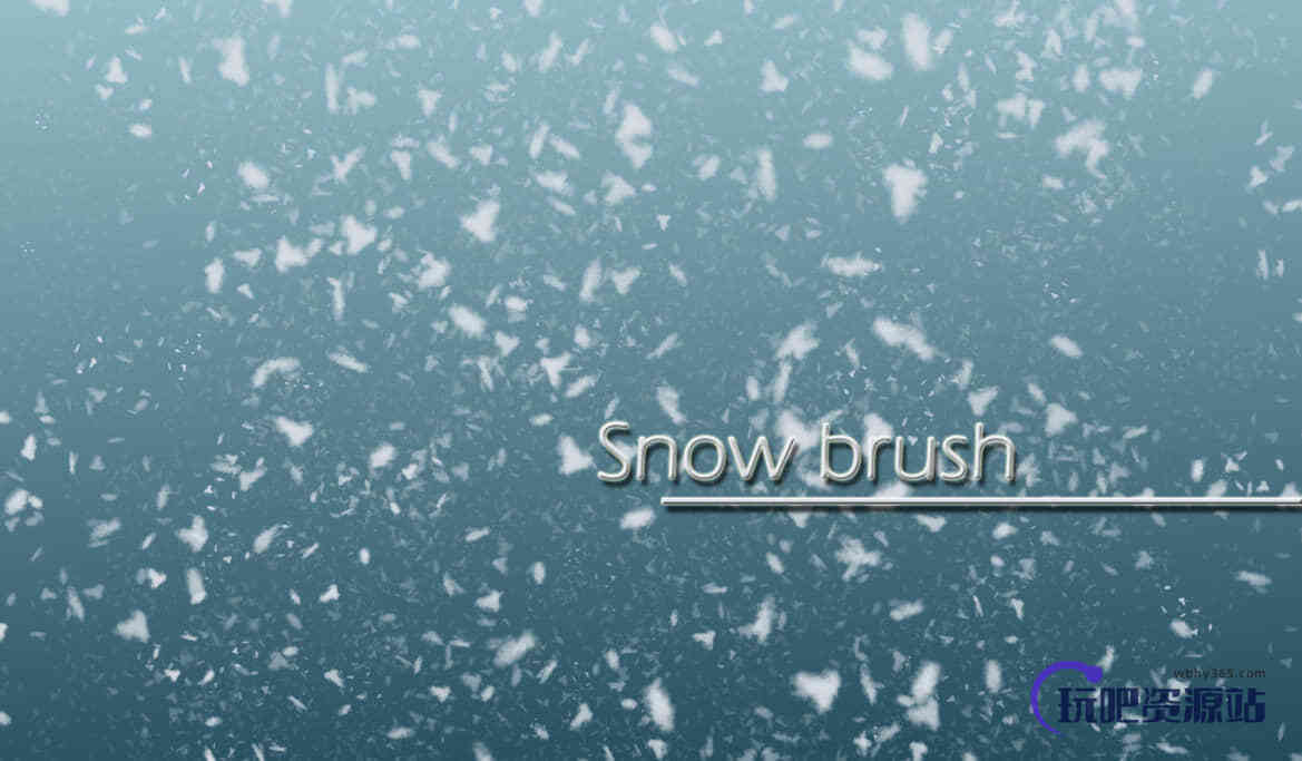 真实的雪花、雪片Photoshop下雪笔刷