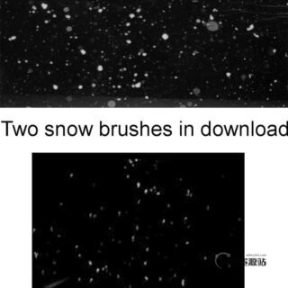 下雪效果Photoshop背景笔刷 #.2-玩吧资源站