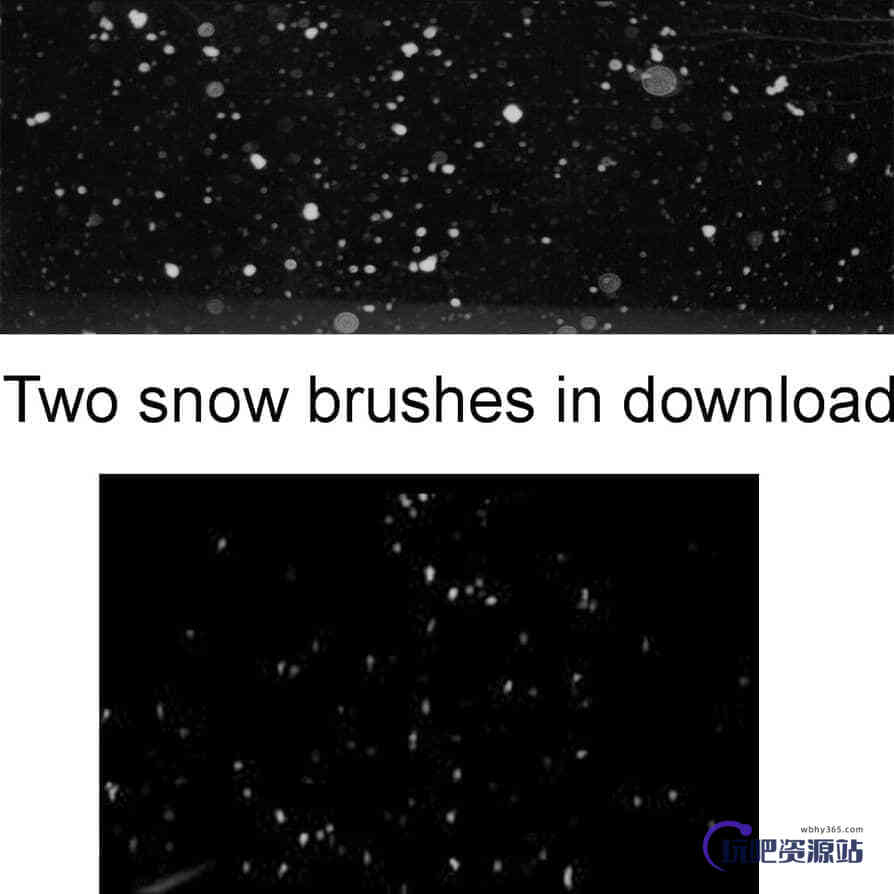 下雪效果Photoshop背景笔刷 #.2