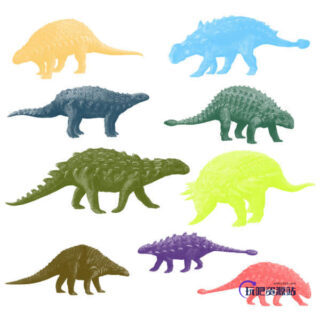 恐龙造型Photoshop笔刷素材 #.2-玩吧资源站