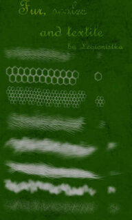 免费毛发、绒毛、编织物合集Photoshop笔刷素材-玩吧资源站