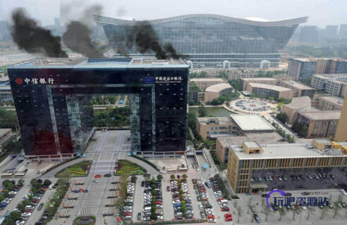 场景中燃烧的烟雾、浓烟效果Photoshop笔刷素材-玩吧资源站